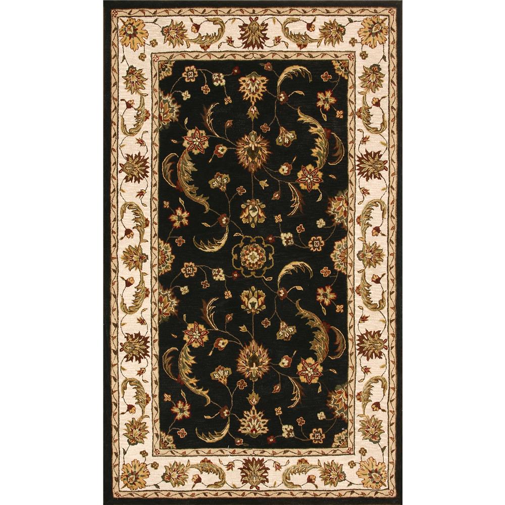 Dynamic Rugs 70113-808 Jewel Collection 2 Ft. 2 In. X 8 Ft. Runner Rug in Charcoal